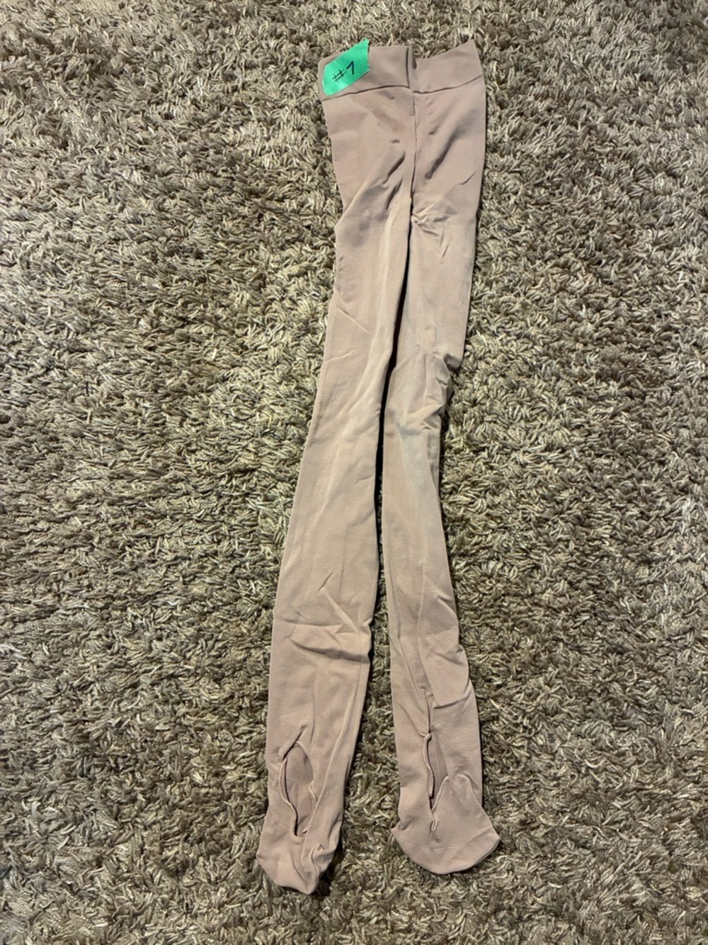 Girls Tan Dance Tights Semi-Opaque